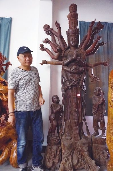 邓宇荣收藏的福州传统龙眼木木雕