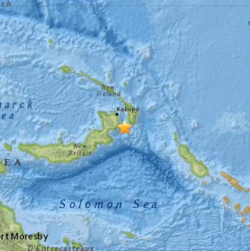 巴布亚新几内亚发生7.5级地震　引发2起余震(图)