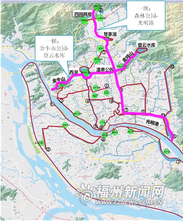 慢道串起绿福州水福州　榕打造“一横一纵”步行通廊