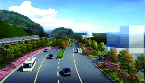 国道316线苏洋至竹岐桥头段 绿化景观带动建