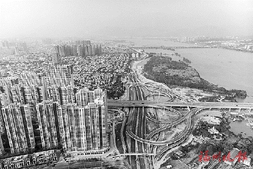 橘园洲大桥西桥头互通全面通车