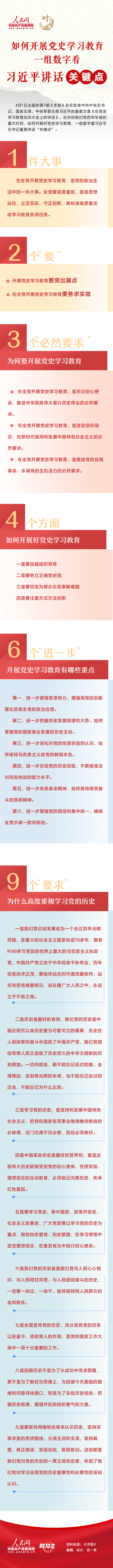 如何开展党史学习教育，一组数字看习近平讲话“关键点”