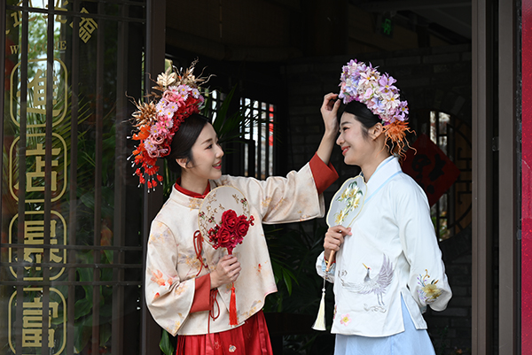 在闽侯也能实现“簪花”自由
