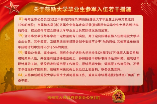 福州好儿女，来当兵
