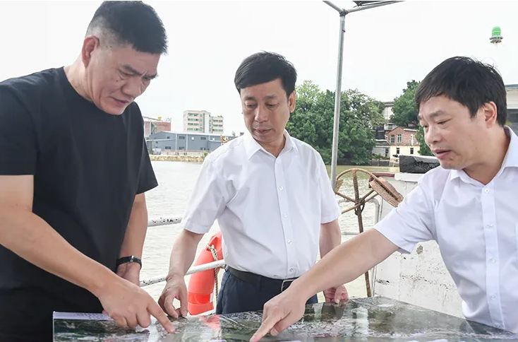县委书记检查推进淘江水系综合治理工作